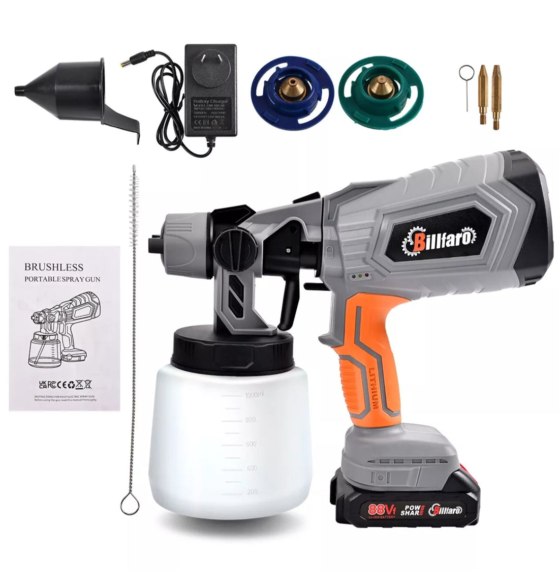 Cordless High Pressure Airless Spray Gun Paint Sprayer Makita 18V Batt cordless-high-pressure-airless-spray-gun-paint-sprayer-makita-18v-batt
