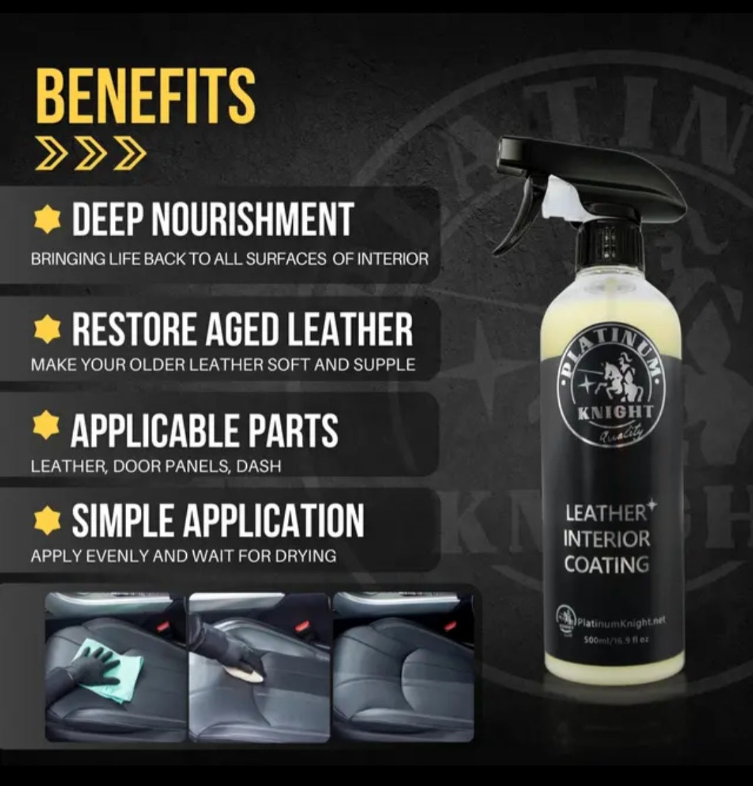 Platinum Leather Quick Detailer Sprayable Interior
Cleaner & Conditioner UV protection Auto
Detailing