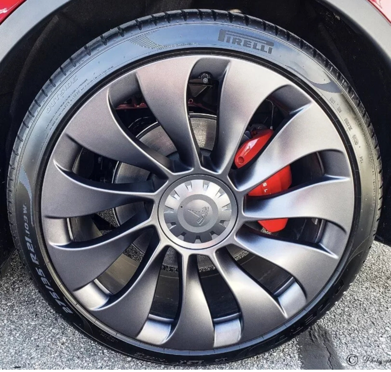 Tesla Gunpowder Grey / Sonic Matt Mag Wheel Paint Alloy Rims Code LC5
