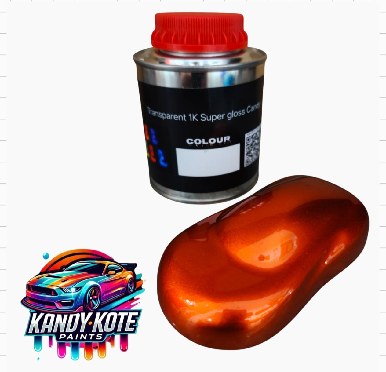 Kandy Kote 2 Layer Acrylic 1K Super Gloss Candy Auto Paint 250ml Kits