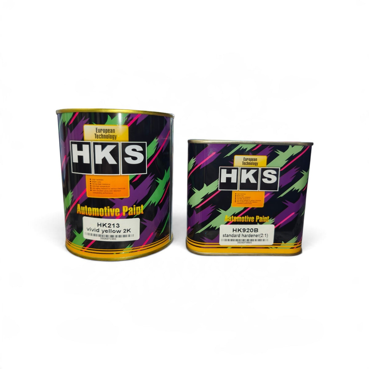 HKS 2K Solid Bright Yellow 2k 1.5L Kit Paint + Hardner
