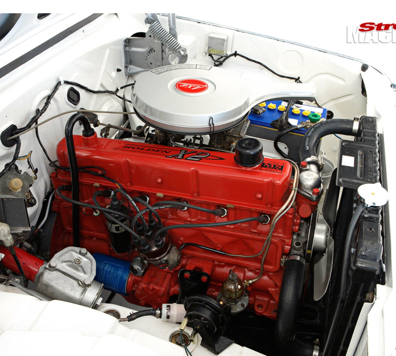 Engine Motor Heat Paint GMH Early Holden EH Engine Red 186 6 cyl High Performance