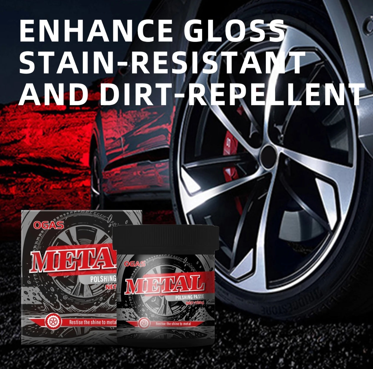Metal Polishing Paste Auto Aluminium Surface Polish 100g