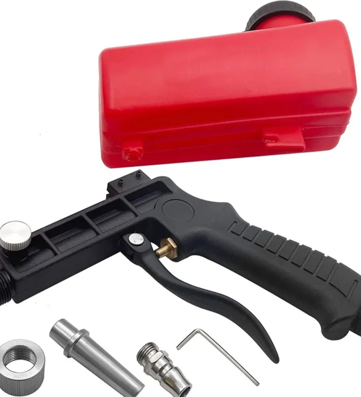 Portable Pneumatic Air Sandblasting Gun Handheld Antirust Abrasive Sand Blaster