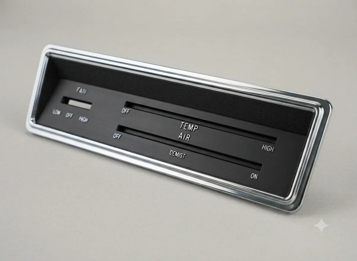 VALIANT CHRYSLER VE VG VF HEATER FACE PANEL BRAND NEW REPRO CHROME FINISH