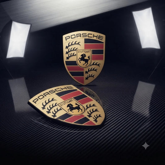 NEW Porsche Crest Sticker Logo Emblem Badge Bonnet domed decal 911 996 997 Coupe GT3 RS TURBO
