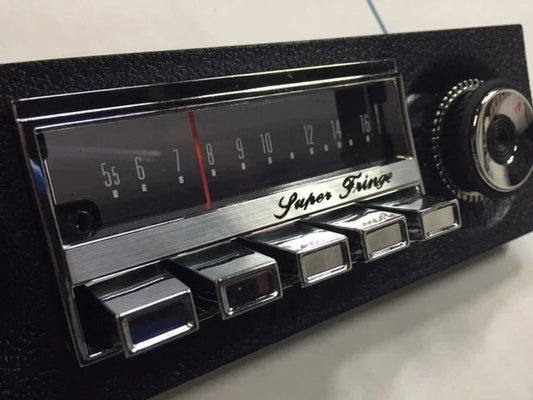 XW XY GT GS FALCON FAIRMONT SUPERFRINGE DUMMY RADIO FACE - BLACK HO 351