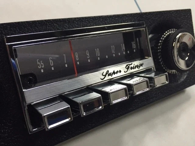 XW XY GT GS FALCON FAIRMONT SUPERFRINGE DUMMY RADIO FACE + BRACKETS - BLACK