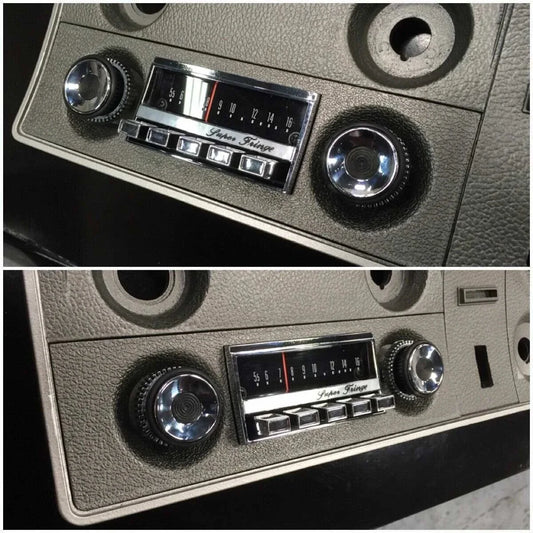 XW XY GT GS FALCON FAIRMONT SUPERFRINGE DUMMY RADIO FACE - ARGENT HO 351