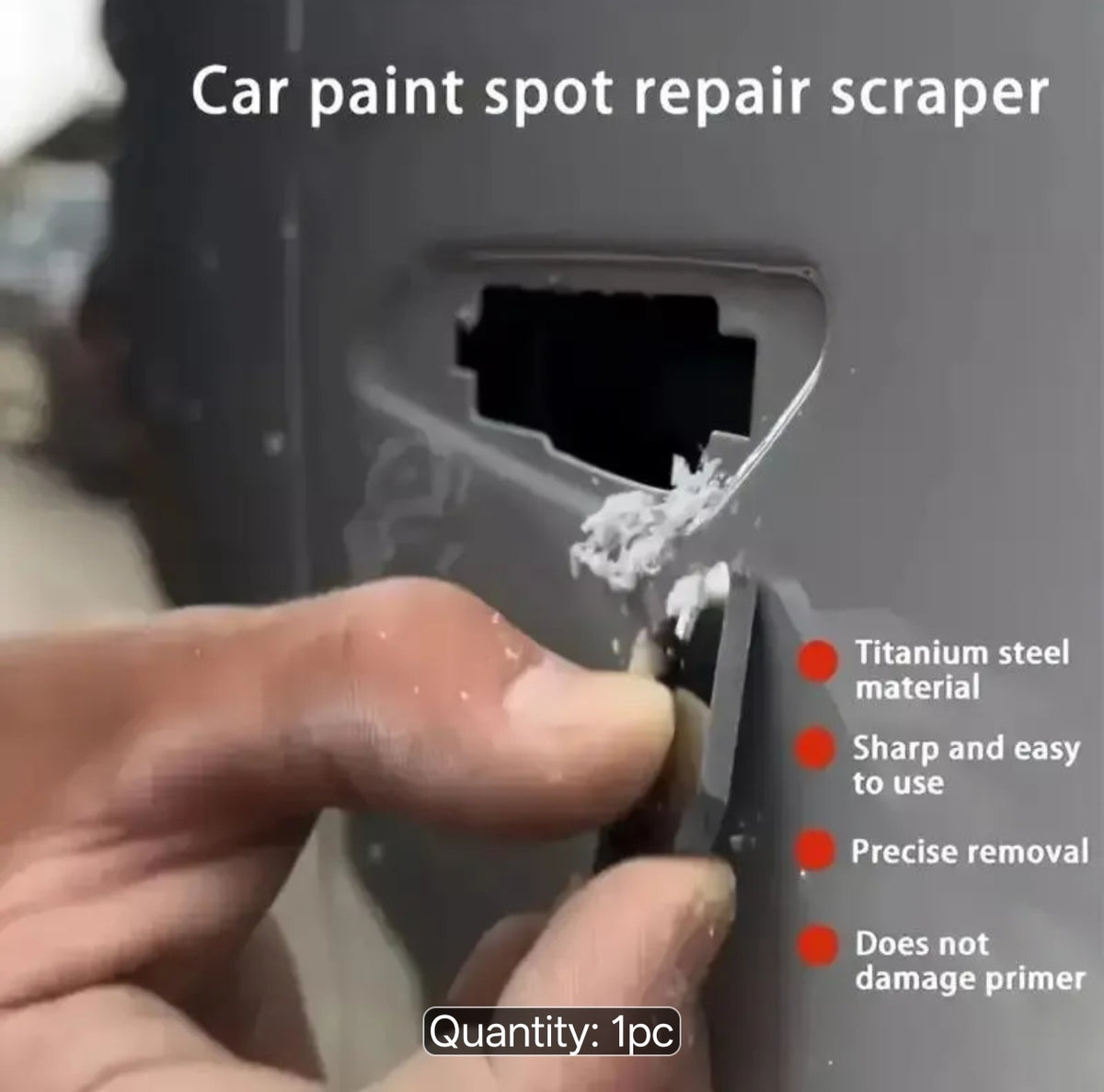 Titanium Denibbing Paint Correction Detailing Paint Run De Nib Removal Tool