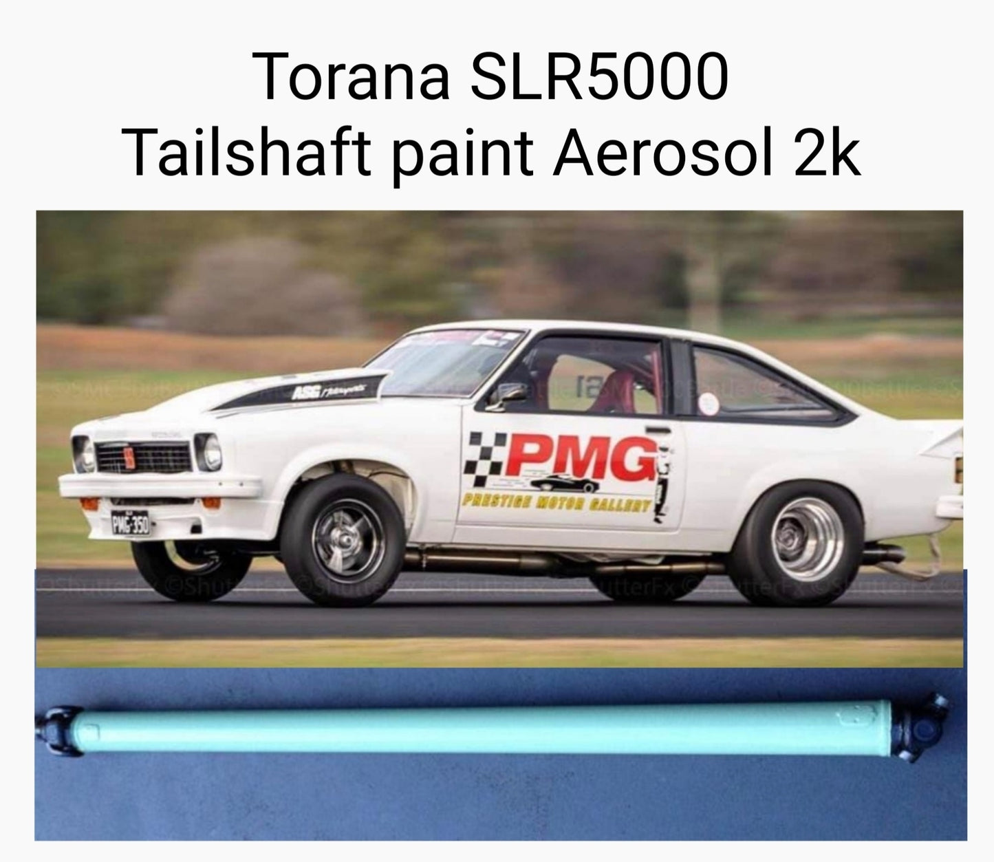 2k Activated GMH SLR 5000 Goulburn Green Tailshaft Paint